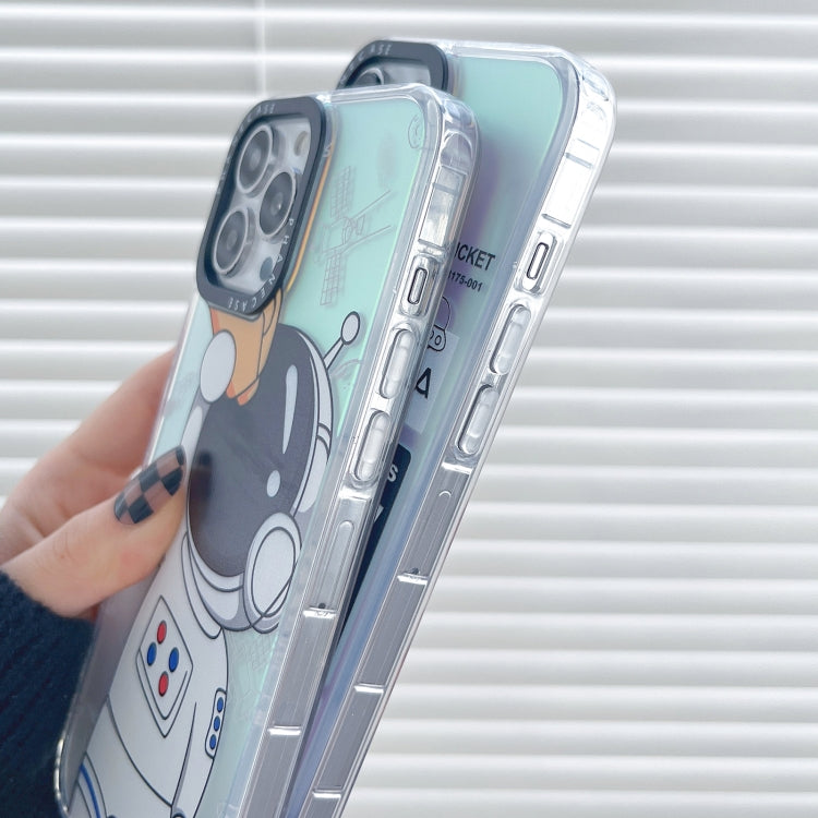 For iPhone XR Astronaut Pattern Shockproof PC Protective Phone Case(White) - More iPhone Cases by PMC Jewellery | Online Shopping South Africa | PMC Jewellery