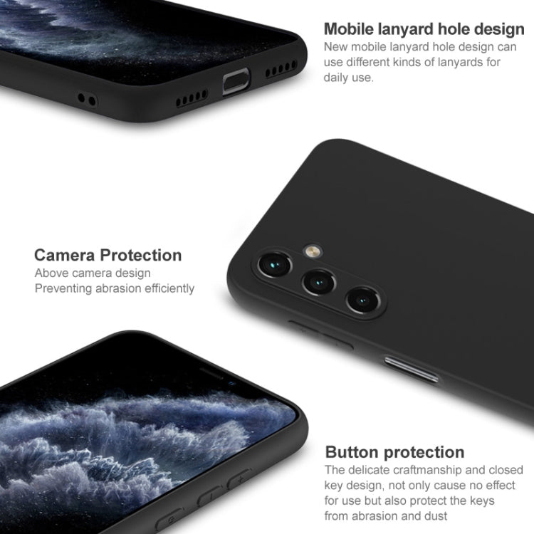 For Samsung Galaxy A24 4G IMAK UC-3 Series Shockproof Frosted TPU Phone Case(Black) - free shipping - PMC TechLife - Order now!