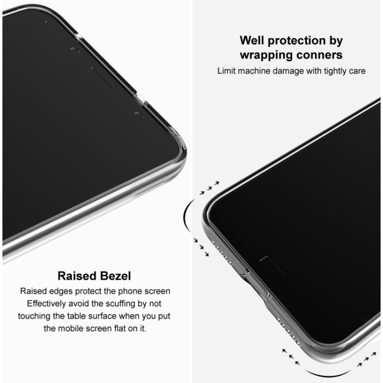For Google Pixel 7a IMAK UX-5 Series Transparent Shockproof TPU Protective Phone Case(Transparent Black) - free shipping - PMC TechLife - Order now!