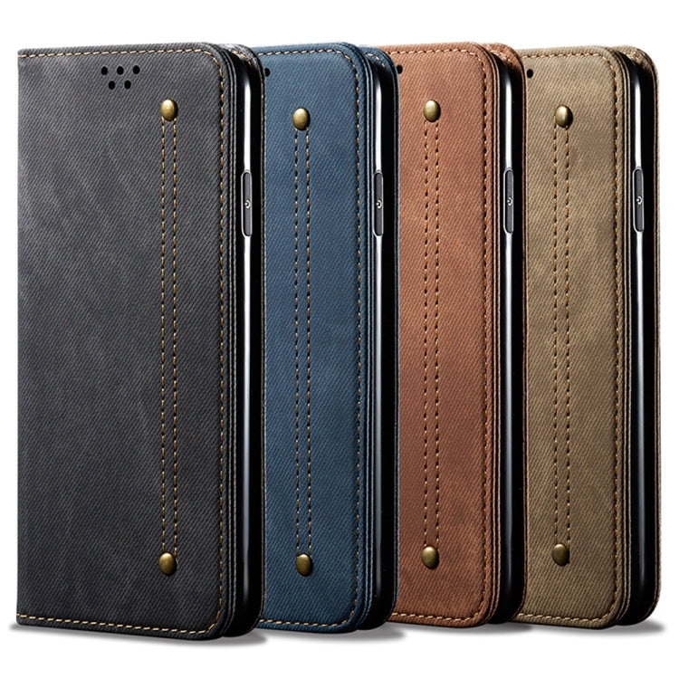 For Xiaomi Redmi Note 12 Turbo / Poco F5 Denim Texture Casual Style Flip Leather Phone Case(Blue) - free shipping - PMC TechLife - Order now!