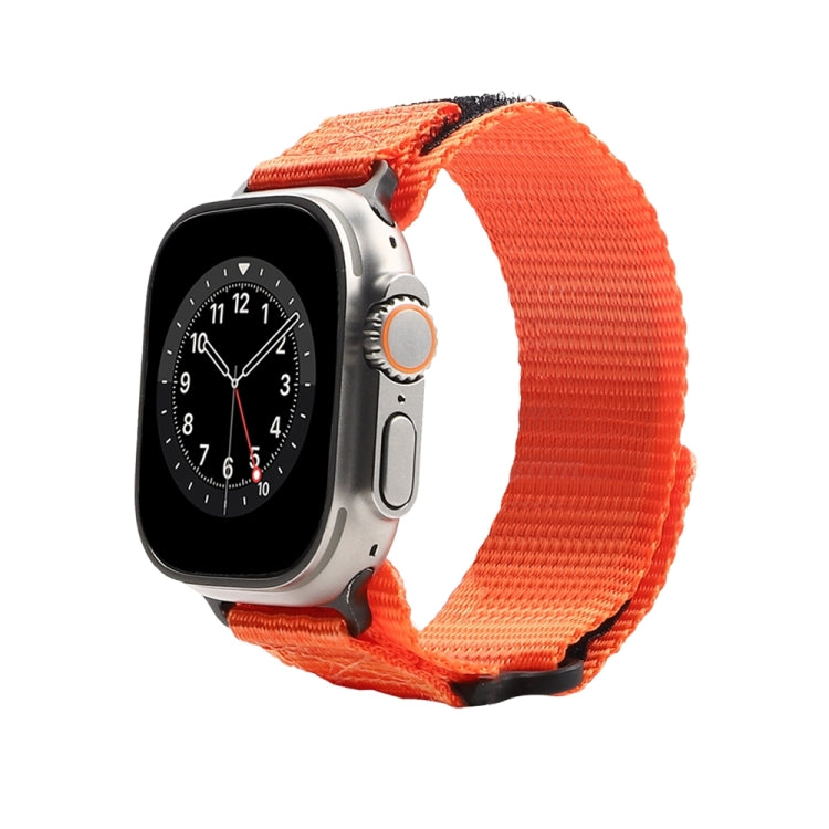Nylon Two Section Watch Band For Apple Watch SE 44mm(Orange) - Watch Bands by PMC TechLife | Online Shopping South Africa | PMC TechLife
