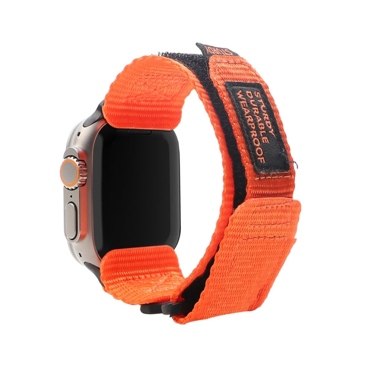 Nylon Two Section Watch Band For Apple Watch 4 44mm(Orange) - Watch Bands by PMC TechLife | Online Shopping South Africa | PMC TechLife