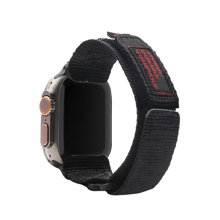 Nylon Two Section Watch Band For Apple Watch 3 38mm(Black) - Watch Bands by PMC TechLife | Online Shopping South Africa | PMC TechLife