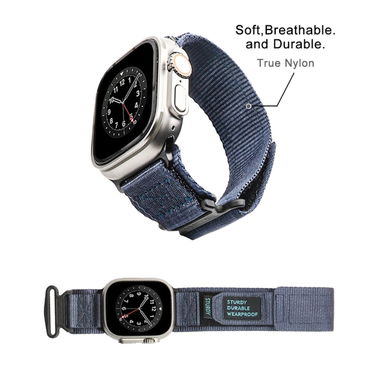 Nylon Two Section Watch Band For Apple Watch 3 38mm(Blue) - Watch Bands by PMC TechLife | Online Shopping South Africa | PMC TechLife