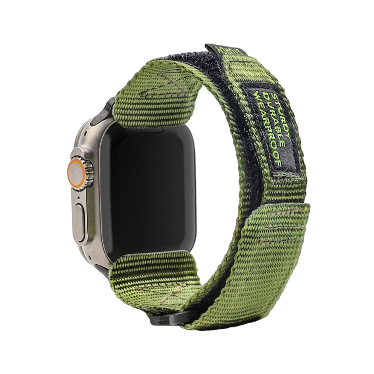 Nylon Two Section Watch Band For Apple Watch 9 45mm(Dark Green) - free shipping - PMC TechLife - Order now!