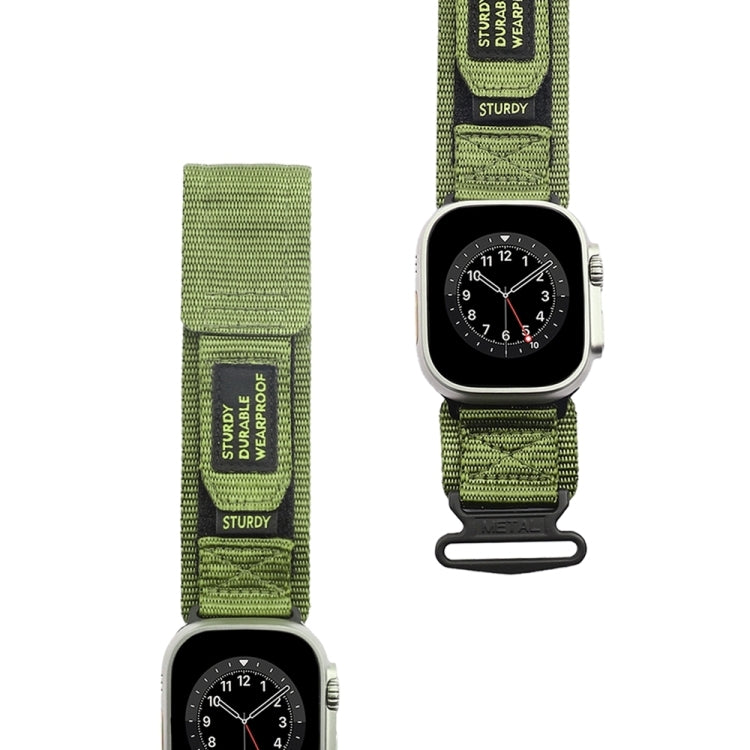 Nylon Two Section Watch Band For Apple Watch 9 45mm(Dark Green) - free shipping - PMC TechLife - Order now!