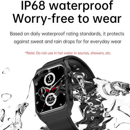 E530 1.91 inch IP68 Waterproof Silicone Band Smart Watch Supports ECG / Non-invasive Blood Sugar(Black) - Smart Watches by PMC Jewellery | Online Shopping South Africa | PMC Jewellery