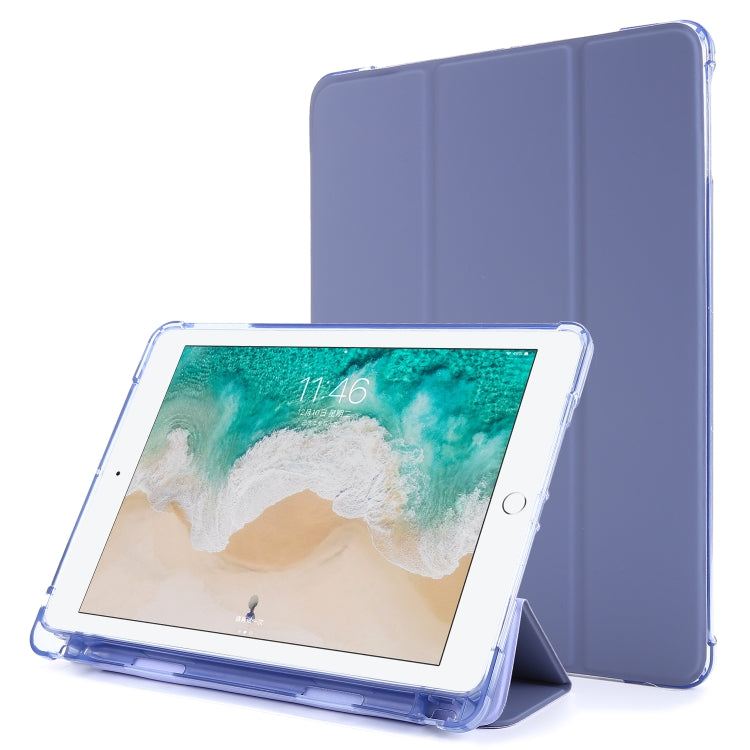 For iPad Air 2 Airbag Horizontal Flip Leather Case with Three-fold Holder & Pen Holder(Purple) - free shipping - PMC TechLife - Order now!