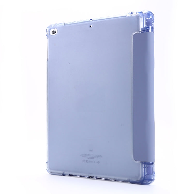 For iPad Air 2 Airbag Horizontal Flip Leather Case with Three-fold Holder & Pen Holder(Purple) - free shipping - PMC TechLife - Order now!
