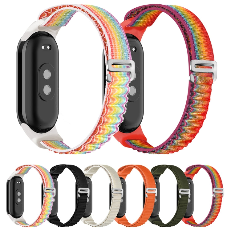 For Xiaomi Mi Band 8 Loop Nylon Watch Band(Green) - Watch Bands by PMC TechLife | Online Shopping South Africa | PMC TechLife