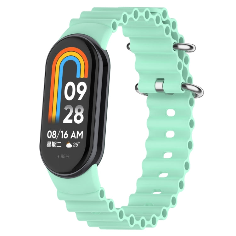 For Xiaomi Mi Band 8 Ocean Silicone Watch Band(Blue Sea Color) - Watch Bands by PMC TechLife | Online Shopping South Africa | PMC TechLife