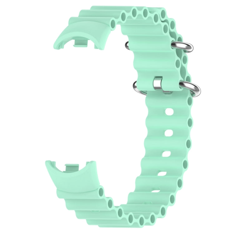 For Xiaomi Mi Band 8 Ocean Silicone Watch Band(Blue Sea Color) - Watch Bands by PMC TechLife | Online Shopping South Africa | PMC TechLife