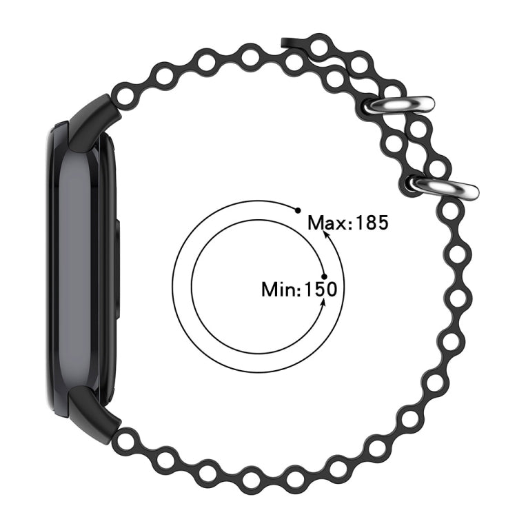 For Xiaomi Mi Band 8 Ocean Silicone Watch Band(Bright Yellow) - Watch Bands by PMC TechLife | Online Shopping South Africa | PMC TechLife