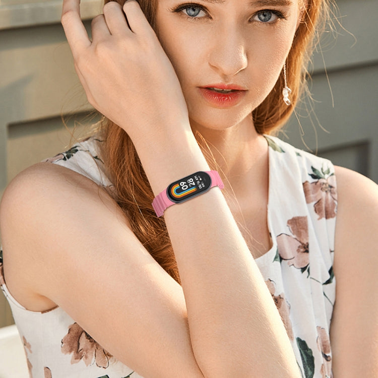 For Xiaomi Mi Band 8 Ocean Silicone Watch Band(Red) - Watch Bands by PMC TechLife | Online Shopping South Africa | PMC TechLife