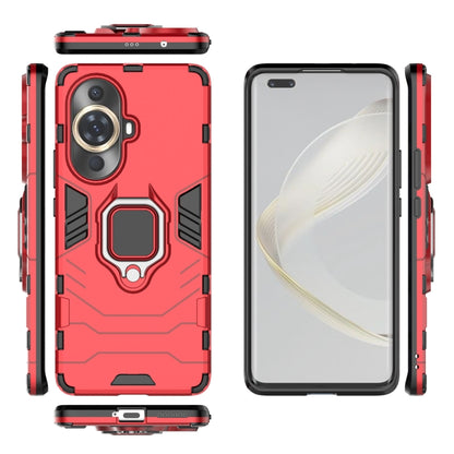 For Huawei nova 11 Pro Magnetic Ring Holder PC + TPU Phone Case(Red) - Huawei Cases by PMC Jewellery | Online Shopping South Africa | PMC Jewellery