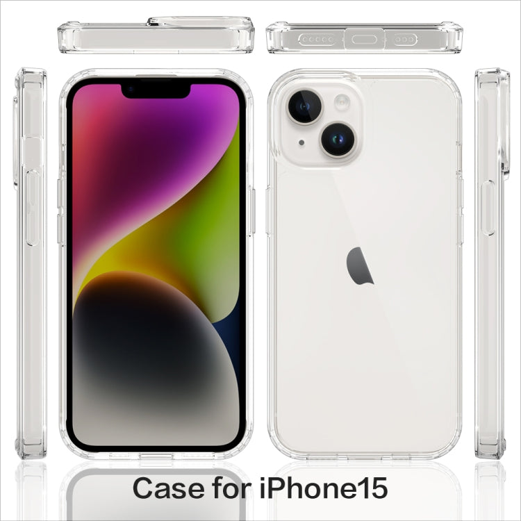 For iPhone 15 Scratchproof Acrylic TPU Phone Case(Black) - free shipping - PMC TechLife - Order now!