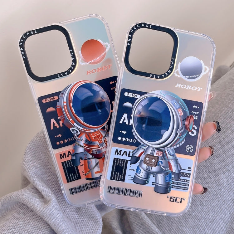 For iPhone 14 Mechanical Astronaut Pattern TPU Phone Case(Orange) - free shipping - PMC TechLife - Order now!