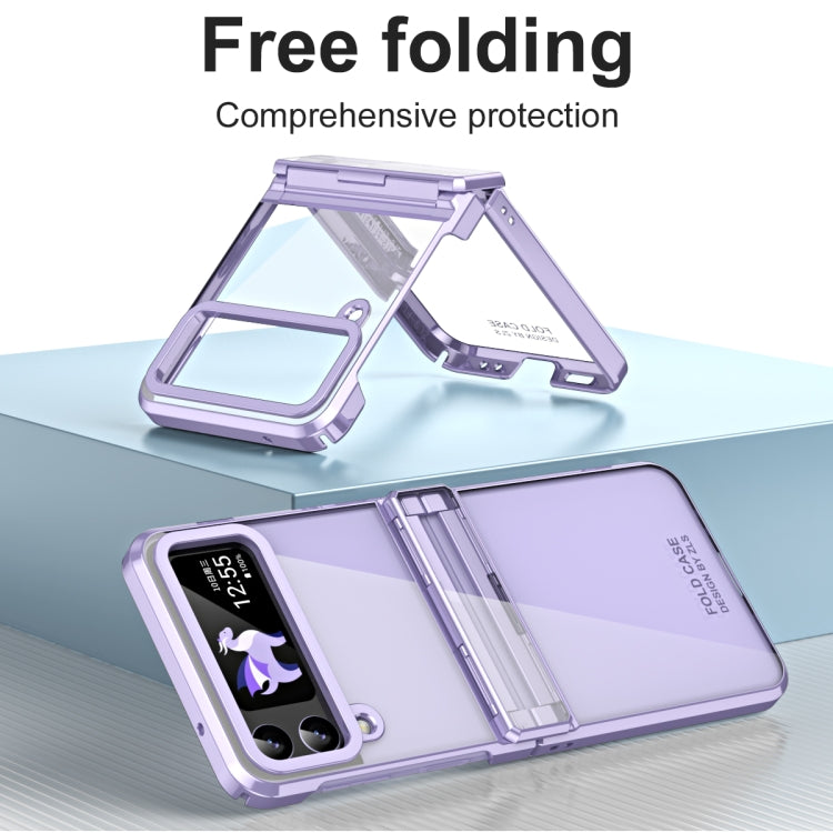 For Samsung Galaxy Z Flip4 5G Electroplating Phantom Series PC Folding Case with Hinge(Purple) - free shipping - PMC TechLife - Order now!