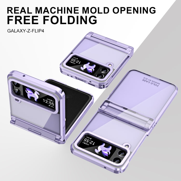 For Samsung Galaxy Z Flip4 5G Electroplating Phantom Series PC Folding Case with Hinge(Purple) - free shipping - PMC TechLife - Order now!