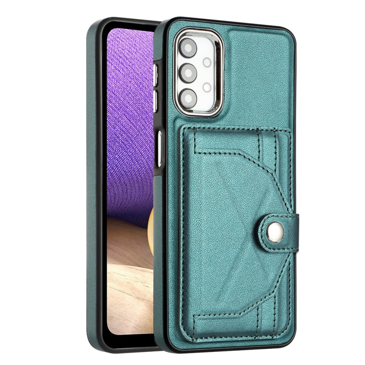 For Samsung Galaxy A32 5G Shockproof Leather Phone Case with Card Holder(Green) - free shipping - PMC TechLife - Order now!