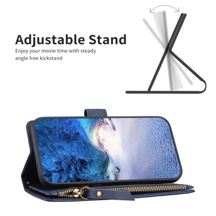 For Xiaomi 13 Pro 9 Card Slots Zipper Wallet Leather Flip Phone Case(Blue) - free shipping - PMC TechLife - Order now!