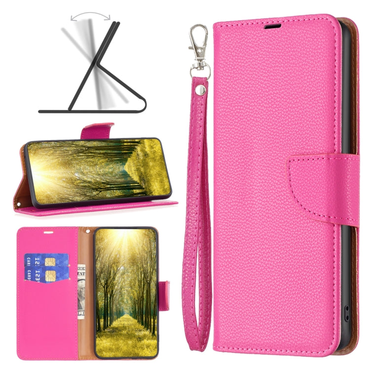 For Xiaomi Redmi 12 4G Litchi Texture Pure Color Leather Phone Case(Rose Red) - free shipping - PMC TechLife - Order now!