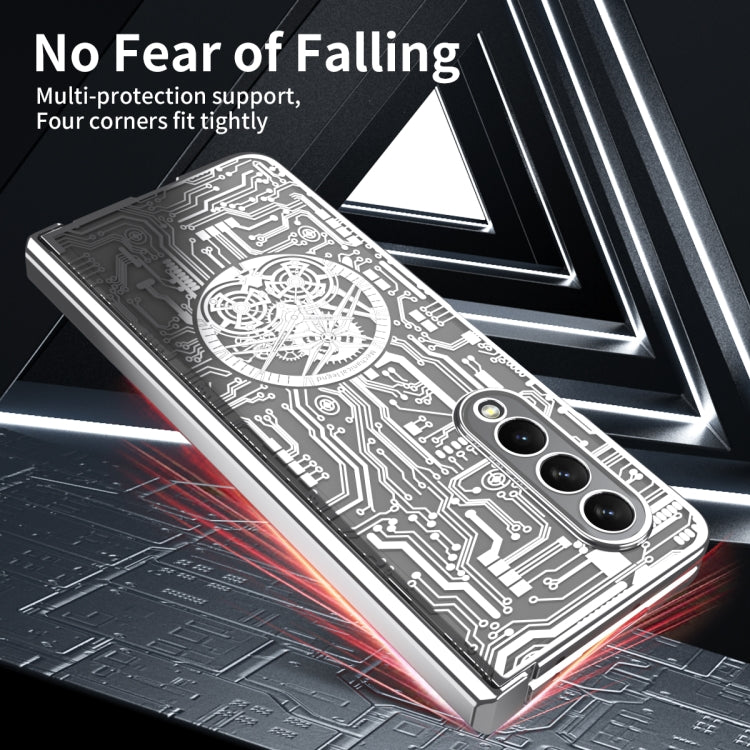 For Samsung Galaxy Z Fold3 5G Mechanical Legend Integrated Electroplating All-inclusive Phone Case(Silver) - free shipping - PMC TechLife - Order now!