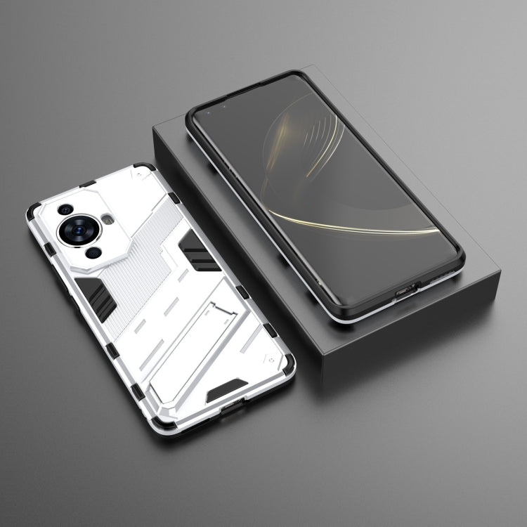 For Huawei nova 11 Pro 4G Punk Armor 2 in 1 PC + TPU Phone Case with Holder(White) - free shipping - PMC TechLife - Order now!