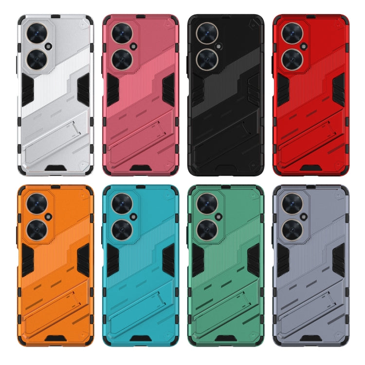 For Huawei nova 11i 4G Punk Armor 2 in 1 PC + TPU Phone Case with Holder(Green) - Huawei Cases by PMC TechLife | Online Shopping South Africa | PMC TechLife | Buy Now Pay Later Mobicred