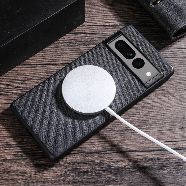 For Google Pixel 8 Magsafe Magnetic Ring Cloth Texture Phone Case(Pink) - free shipping - PMC TechLife - Order now!