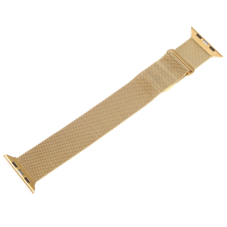 For Apple Watch 8 41mm Milanese Metal Magnetic Watch Band(Gold) - Watch Bands by PMC Jewellery | Online Shopping South Africa | PMC Jewellery