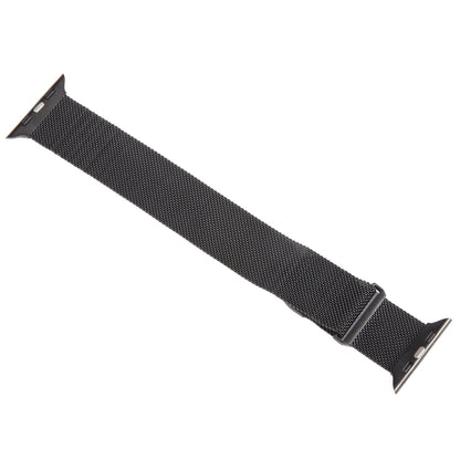 For Apple Watch 8 45mm Milanese Metal Magnetic Watch Band(Black) - Watch Bands by PMC Jewellery | Online Shopping South Africa | PMC Jewellery