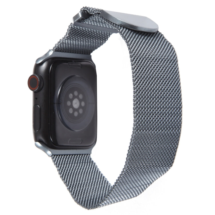 For Apple Watch 8 45mm Milanese Metal Magnetic Watch Band(Space Grey) - Watch Bands by PMC TechLife | Online Shopping South Africa | PMC TechLife