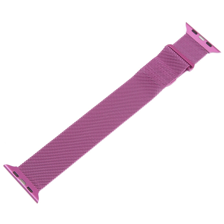 For Apple Watch 8 45mm Milanese Metal Magnetic Watch Band(Purple) - Watch Bands by PMC Jewellery | Online Shopping South Africa | PMC Jewellery