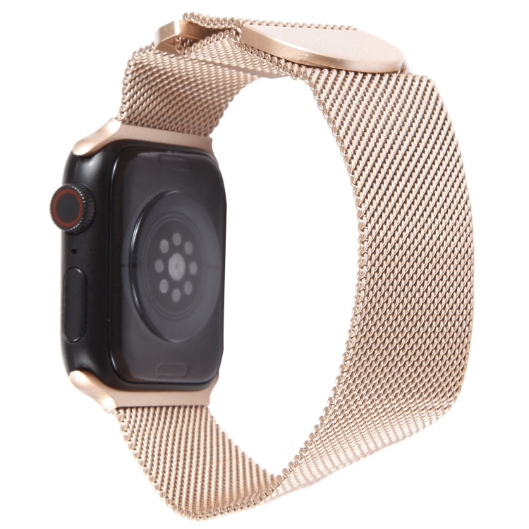 For Apple Watch SE 2022 40mm Milanese Metal Magnetic Watch Band(Retro Gold) - Watch Bands by PMC Jewellery | Online Shopping South Africa | PMC Jewellery