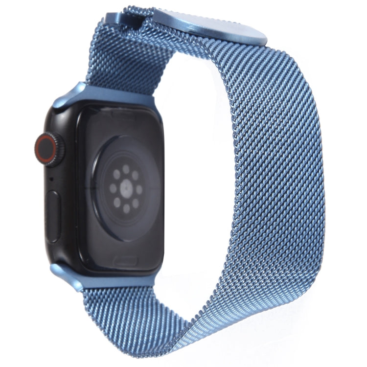 For Apple Watch 7 41mm Milanese Metal Magnetic Watch Band(Blue) - Watch Bands by PMC TechLife | Online Shopping South Africa | PMC TechLife