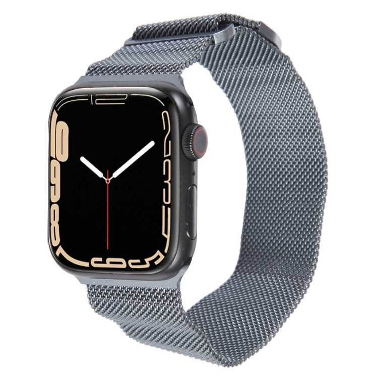 For Apple Watch 7 45mm Milanese Metal Magnetic Watch Band(Space Grey) - Watch Bands by PMC TechLife | Online Shopping South Africa | PMC TechLife