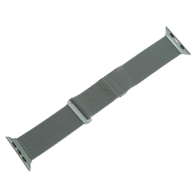 For Apple Watch SE 40mm Milanese Metal Magnetic Watch Band(Pine Green) - Watch Bands by PMC Jewellery | Online Shopping South Africa | PMC Jewellery