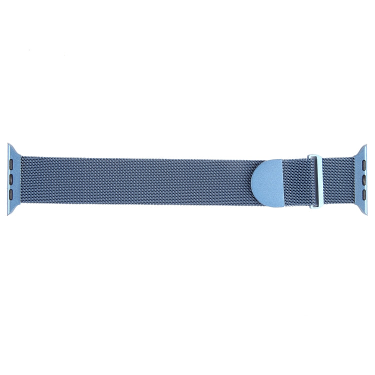 For Apple Watch 5 44mm Milanese Metal Magnetic Watch Band(Blue) - Watch Bands by PMC Jewellery | Online Shopping South Africa | PMC Jewellery