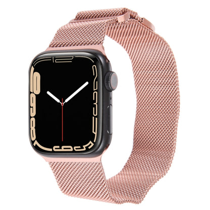 For Apple Watch 4 40mm Milanese Metal Magnetic Watch Band(Pink) - Watch Bands by PMC Jewellery | Online Shopping South Africa | PMC Jewellery