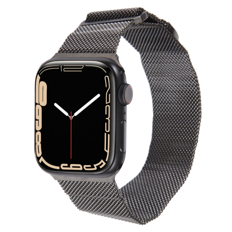 For Apple Watch 3 38mm Milanese Metal Magnetic Watch Band(Gunmetal) - Watch Bands by PMC Jewellery | Online Shopping South Africa | PMC Jewellery