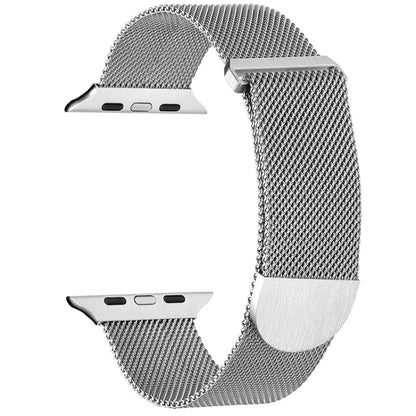 For Apple Watch 2 38mm Milanese Metal Magnetic Watch Band(Silver) - Watch Bands by PMC Jewellery | Online Shopping South Africa | PMC Jewellery