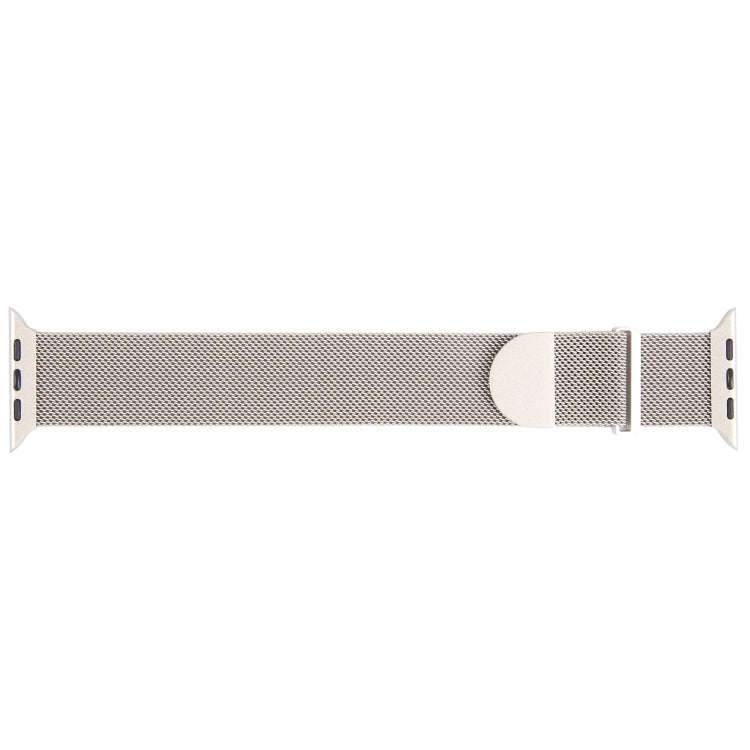 For Apple Watch 2 38mm Milanese Metal Magnetic Watch Band(Starlight) - Watch Bands by PMC TechLife | Online Shopping South Africa | PMC TechLife