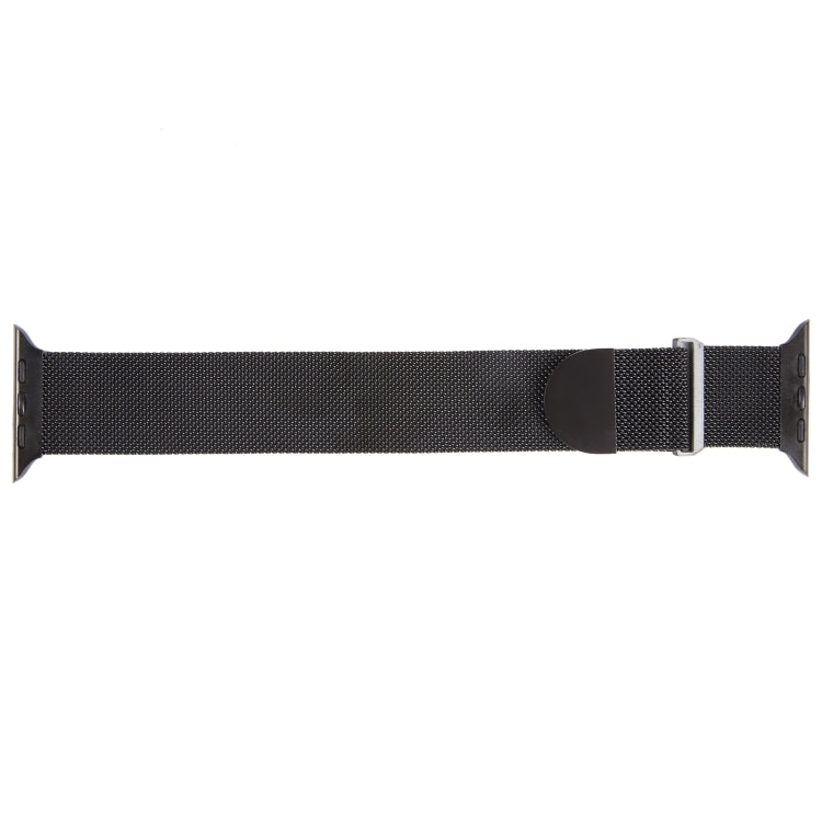 For Apple Watch 42mm Milanese Metal Magnetic Watch Band(Black) - Watch Bands by PMC TechLife | Online Shopping South Africa | PMC TechLife