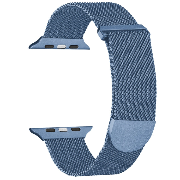 For Apple Watch 38mm Milanese Metal Magnetic Watch Band(Blue) - Watch Bands by PMC TechLife | Online Shopping South Africa | PMC TechLife