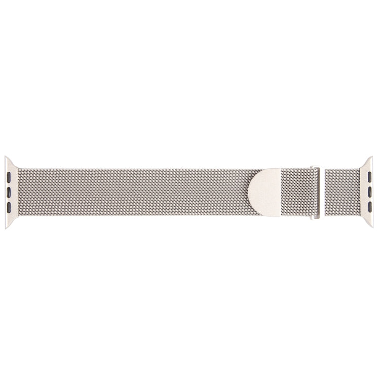 For Apple Watch 9 45mm Milanese Metal Magnetic Watch Band(Starlight) - Watch Bands by PMC Jewellery | Online Shopping South Africa | PMC Jewellery