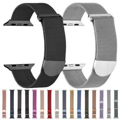 For Apple Watch SE 2022 40mm Milanese Metal Magnetic Watch Band(Space Grey) - Watch Bands by PMC Jewellery | Online Shopping South Africa | PMC Jewellery