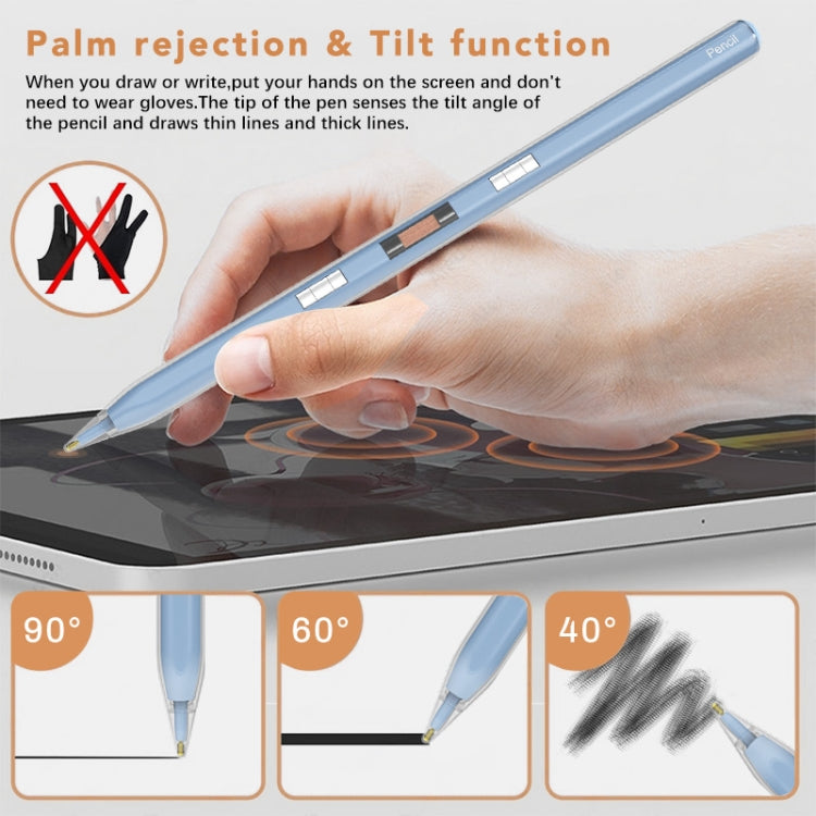 P10s Transparent Case Wireless Charging Stylus Pen for iPad 2018 or Later(Black) - Stylus Pen by PMC TechLife | Online Shopping South Africa | PMC TechLife