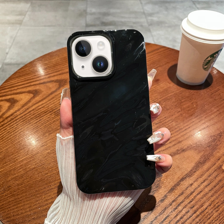 For iPhone 14 /13 Solid Color Wave Texture TPU Phone Case(Black) - iPhone 14 Cases by PMC TechLife | Online Shopping South Africa | PMC TechLife