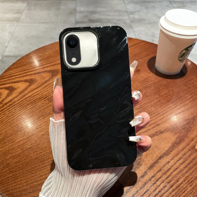 For iPhone XR Solid Color Wave Texture TPU Phone Case(Black) - More iPhone Cases by PMC TechLife | Online Shopping South Africa | PMC TechLife